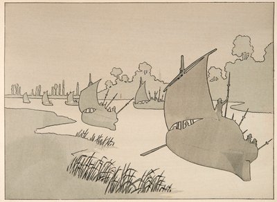 Kuva otettu kirjasta "Le bon roy Henri", kuvittanut Jacques Marie Gaston Onfray de Breville dit JOB (1858-1931): Parman herttua yrittää toimittaa Pariisin veneellä - Yksityinen kokoelma tekijältä pseudonym for Onfray de Breville Jacques Job