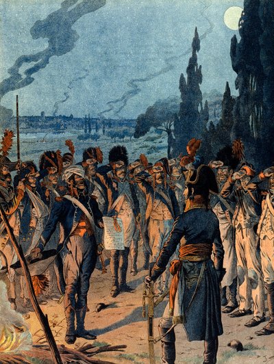 Italian kampanja: Lodin taistelun iltana 10. toukokuuta tekijältä pseudonym for Onfray de Breville Jacques Job