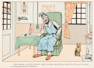 Jacques Marie Gaston Onfroy de Breville työssä (1858-1931) - Half Balance Writing Memories, yksityinen kokoelma tekijältä pseudonym for Onfray de Breville Jacques Job