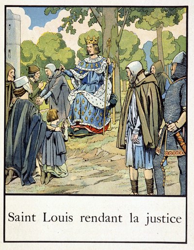 Saint Louis tekee oikeutta - Jacques Bainvillen teoksessa ”Pieni Ranskan historia”, toim. Harja tekijältä pseudonym for Onfray de Breville Jacques Job