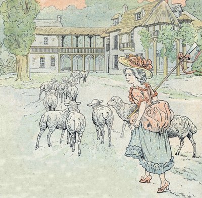Laulu: Sataa, sataa paimentytär tekijältä pseudonym for Onfray de Breville Jacques Job