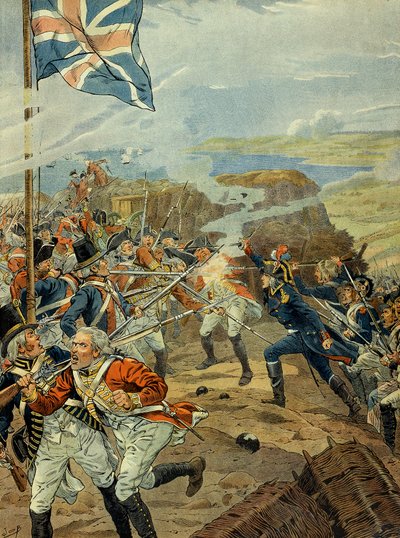 Reinin armeija ja Ranskan vallankumous 1789: Napoleon I Bonaparte (1769-1821) hyökkäsi englantilaisia vastaan Toulonissa vuonna 1793. Etelä-Ranskan rajat tunkeutuvat vallankumousta vastaan liittoutuneiden valtojen hyökkäykseen. Englantilaiset miehittivät e tekijältä pseudonym for Onfray de Breville Jacques Job