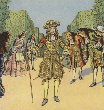 Aurinkokuningas, Ranskan Ludvig XIV (väri litho) tekijältä pseudonym for Onfray de Breville Jacques Job