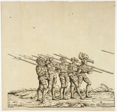 Halberdiers, Maximilianuksen riemukulkueesta. tekijältä the Elder Hans Burgkmair