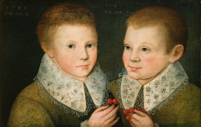 Kahden veljen muotokuva, 1586. tekijältä the Younger Marcus Gheeraerts