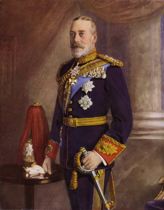 Hänen Majesteettinsa kuningas George V (värikuva) tekijältä (after) English photographer