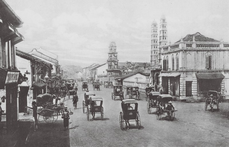 Singapore: North Bridge Road (s/w-kuva) tekijältä (after) English photographer