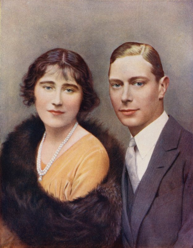 Yorkin herttua ja herttuatar vuonna 1926 (värikuva) tekijältä (after) English photographer