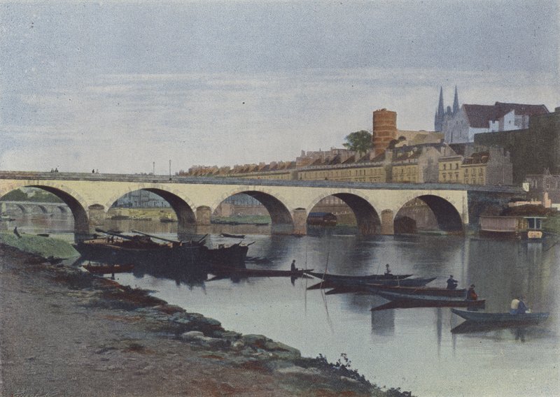 Angers, La Maine (värillinen kuva) tekijältä (after) French Photographer