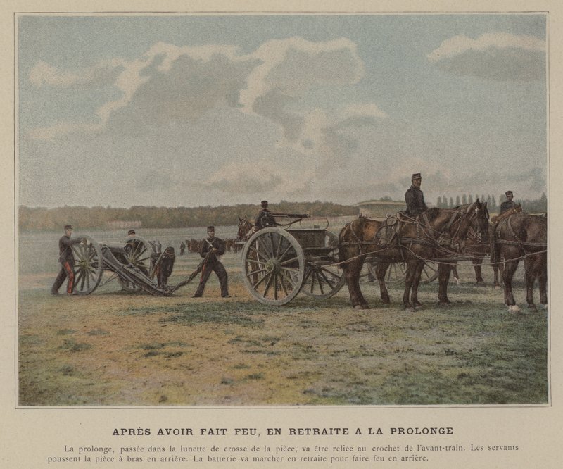 Ammun jälkeen, vetäytyminen pidennykseen (värillinen kuva) tekijältä (after) French Photographer