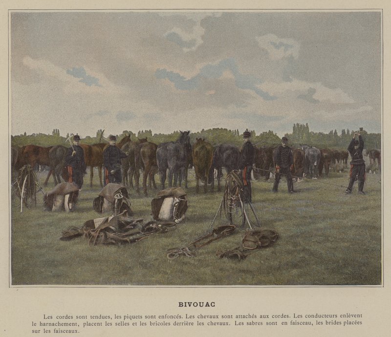 Bivouac (värillinen kuva) tekijältä (after) French Photographer
