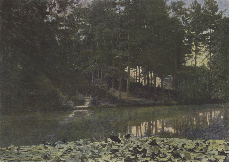 Bois de Boulogne, Reservoir (värillinen kuva) tekijältä (after) French Photographer