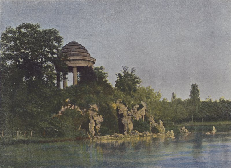 Bois de Vincennes, Saint-Manden järvi (värillinen kuva) tekijältä (after) French Photographer