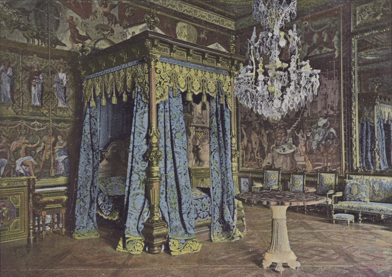 Anne of Austrian makuuhuone (värillinen kuva) tekijältä (after) French Photographer