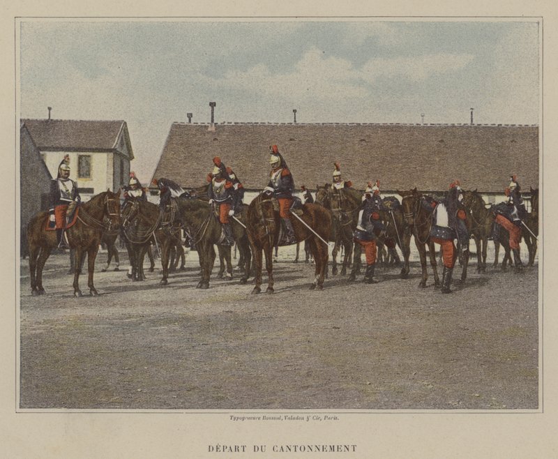 Lähtö Cantonmentista (värillinen kuva) tekijältä (after) French Photographer