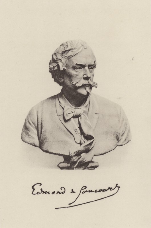 Edmond de Goncourt, ranskalainen kirjailija (m/w kuva) tekijältä (after) French Photographer