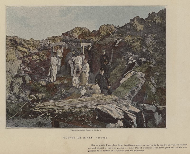 Miinasodankäynti, hyökkäys (värillinen kuva) tekijältä (after) French Photographer