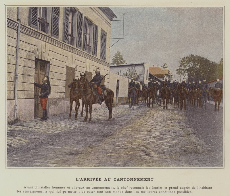 Saapuminen kantoniin (värillinen kuva) tekijältä (after) French Photographer