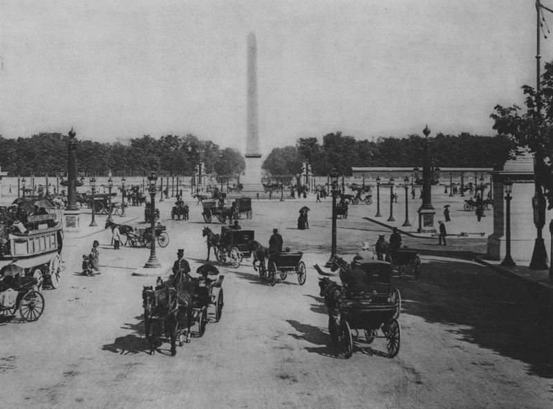 Place de la Concorde (m/w kuva) tekijältä (after) French Photographer