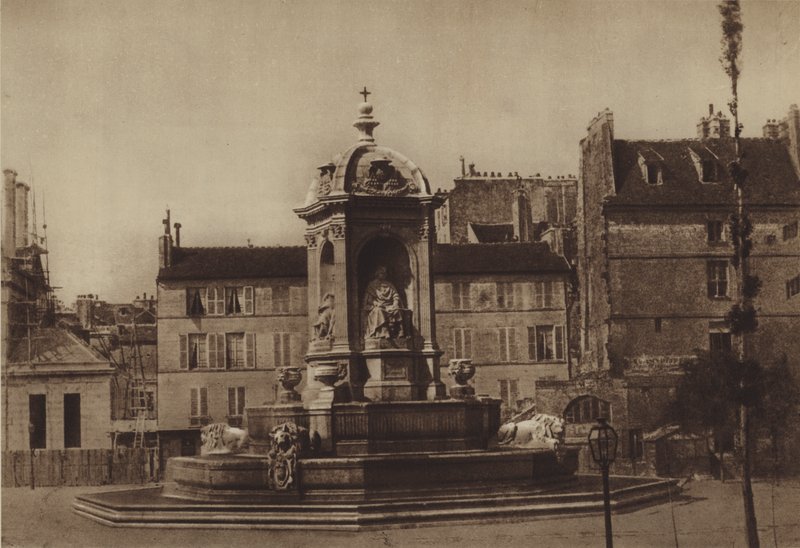 Place Saint-Sulpice vuonna 1853 (m/w kuva) tekijältä (after) French Photographer