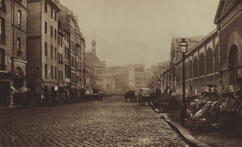 Rue de la Tonnellerie, Les Hallesissa (m/w kuva) tekijältä (after) French Photographer