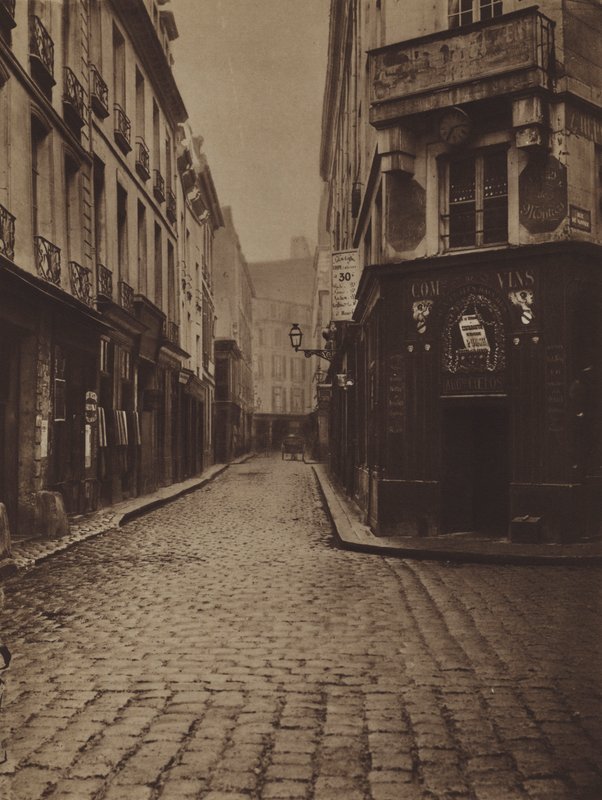Rue du Four-Saint-Honore, rue de Vannesin kulma (m/w kuva) tekijältä (after) French Photographer