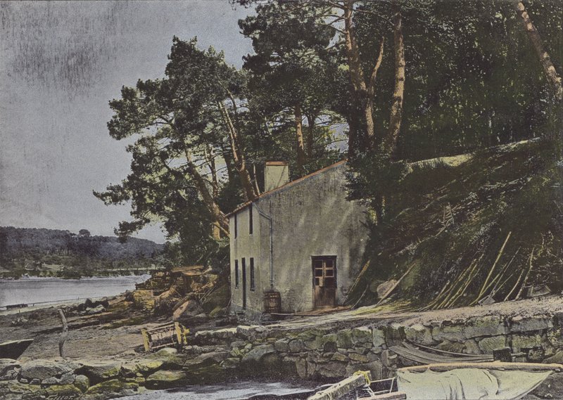 The Loch, at Auray (värillinen kuva) tekijältä (after) French Photographer