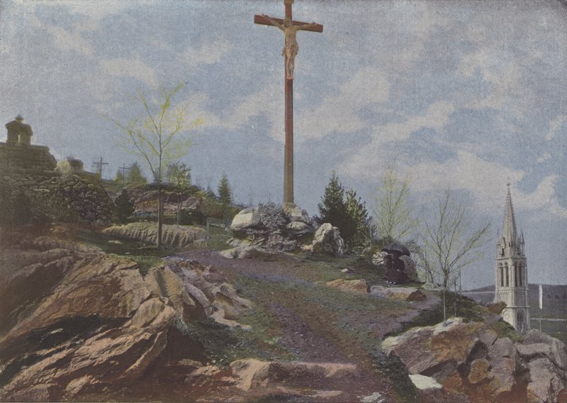 Lourdes, Golgata (värillinen kuva) tekijältä (after) French Photographer