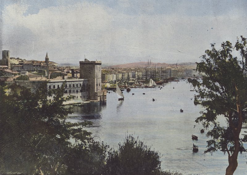 Marseille, Vanha satama (värillinen kuva) tekijältä (after) French Photographer