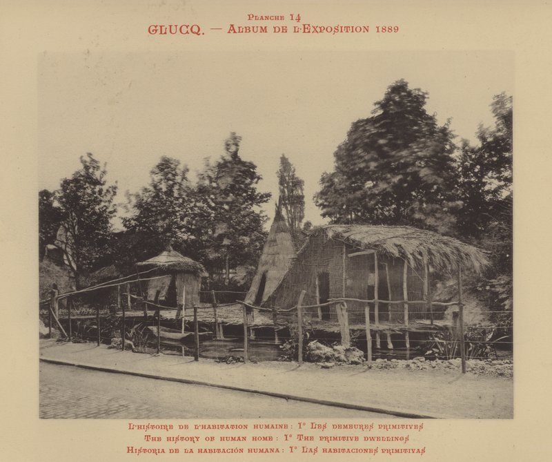 Ihmisen kodin historia, Io alkukantaiset asunnot (m/v kuva) tekijältä (after) French Photographer