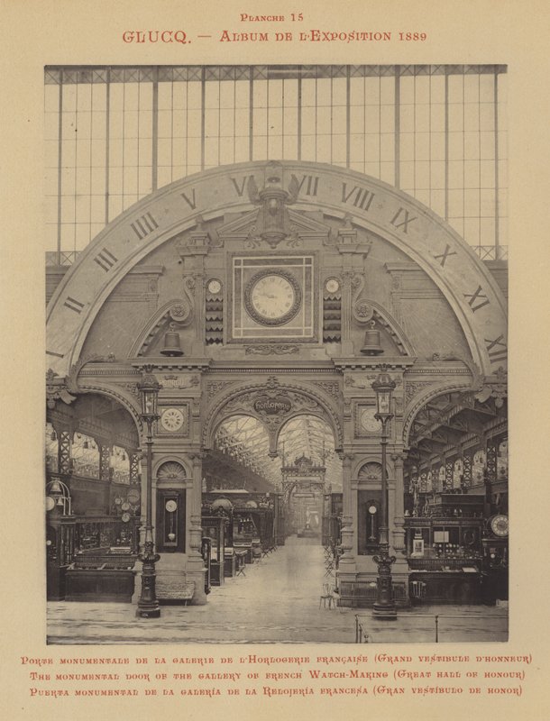 La porta monumental de la galeria de rellotgeria francesa, Gran Saló d