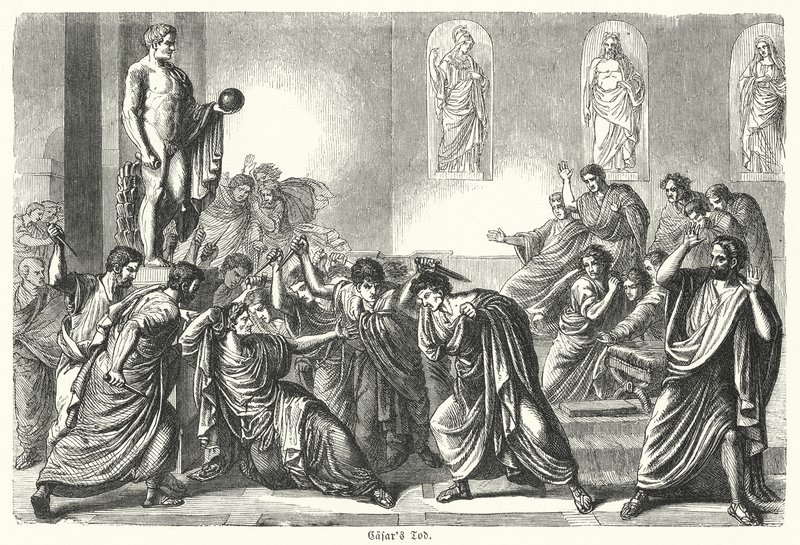 Julius Caesarin murha (kaiverrus) tekijältä (after) German School