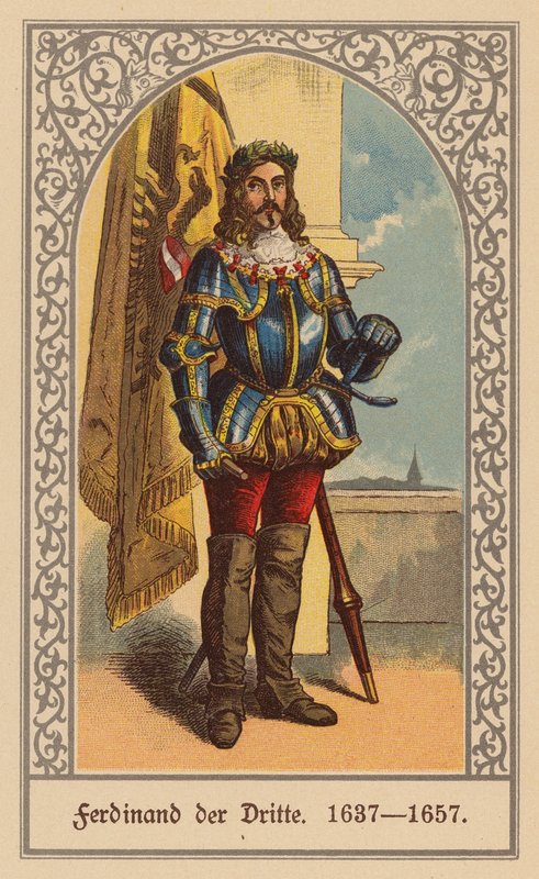 Ferdinand III, Pyhän saksalais-roomalaisen keisari (värilitografia) tekijältä (after) German School
