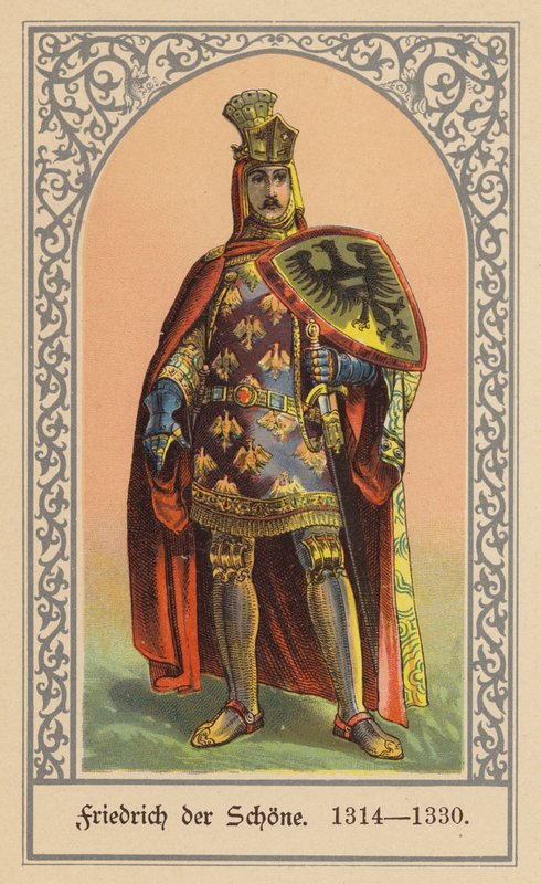 Fredrik Kaunis, Saksan kuningas (värilitografia) tekijältä (after) German School