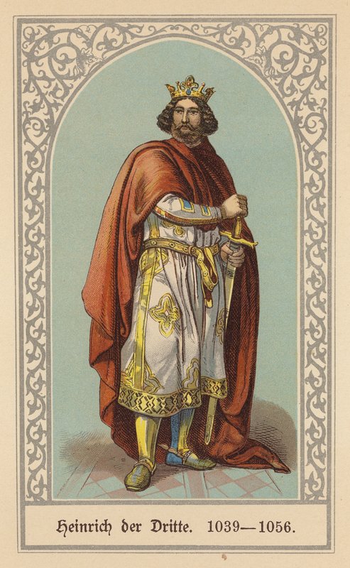 Henrik III, Pyhän saksalais-roomalaisen keisari (värilitografia) tekijältä (after) German School