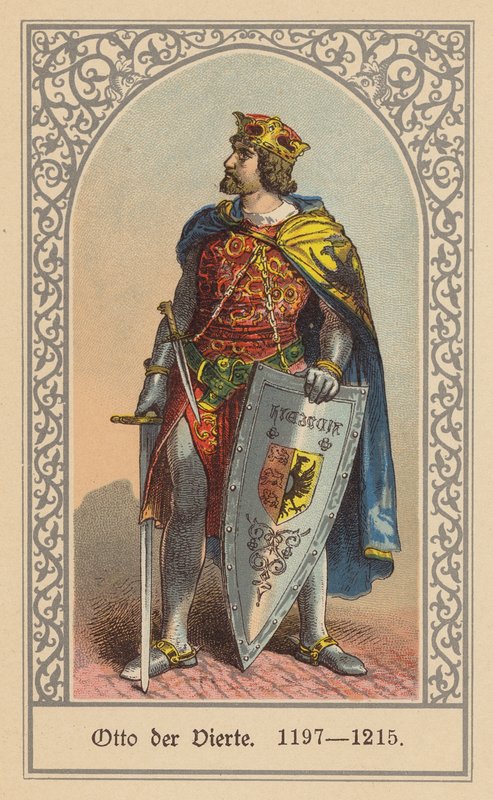 Otto IV, Pyhän saksalais-roomalaisen keisari (värilitografia) tekijältä (after) German School