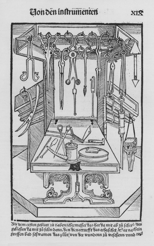 Kirurgian kirja, Hieronymus Brunschwig (litho) tekijältä (after) German School