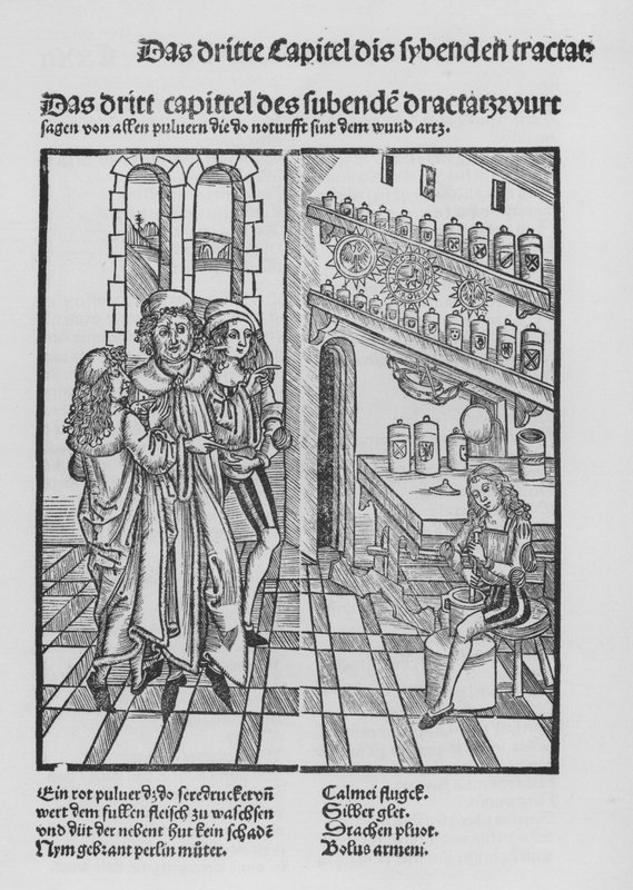 Kirurgian kirja, Hieronymus Brunschwig (litho) tekijältä (after) German School