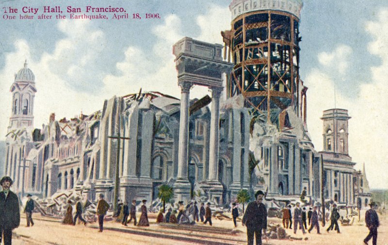 Kaupungintalo, San Francisco, vuoden 1906 maanjäristyksen jälkeen tekijältä American School