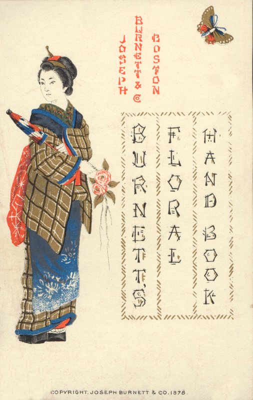Japanilainen nainen, Burnetts Floral Handbook, 1878 tekijältä American School