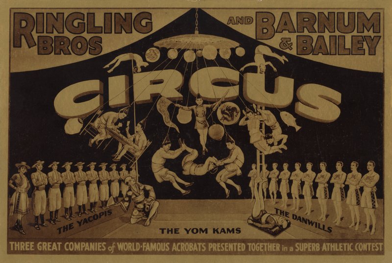 Ringling Bros ja Barnum ja Bailey Circus, maailmankuulujen akrobaattien kanssa tekijältä American School