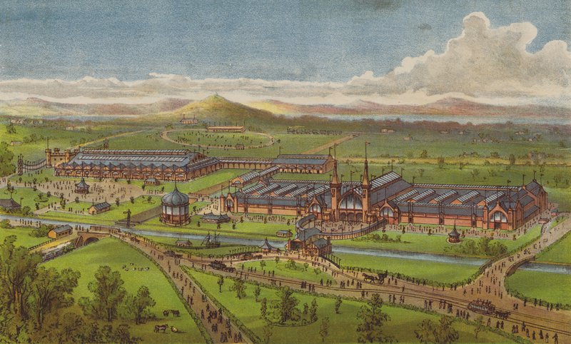 Kansainvälinen näyttely, Edinburgh, 1890, avasi torstaina 1. toukokuuta HRH, Edinburghin herttua, KG. tekijältä English School
