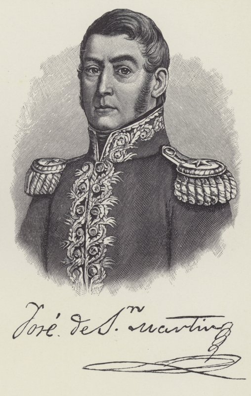 Jose de San Martin, argentiinalainen kenraali tekijältä English School