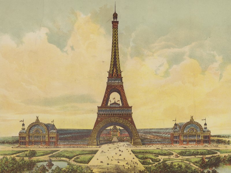 Pariisin yleisnäyttely ja Eiffel-torni tekijältä English School