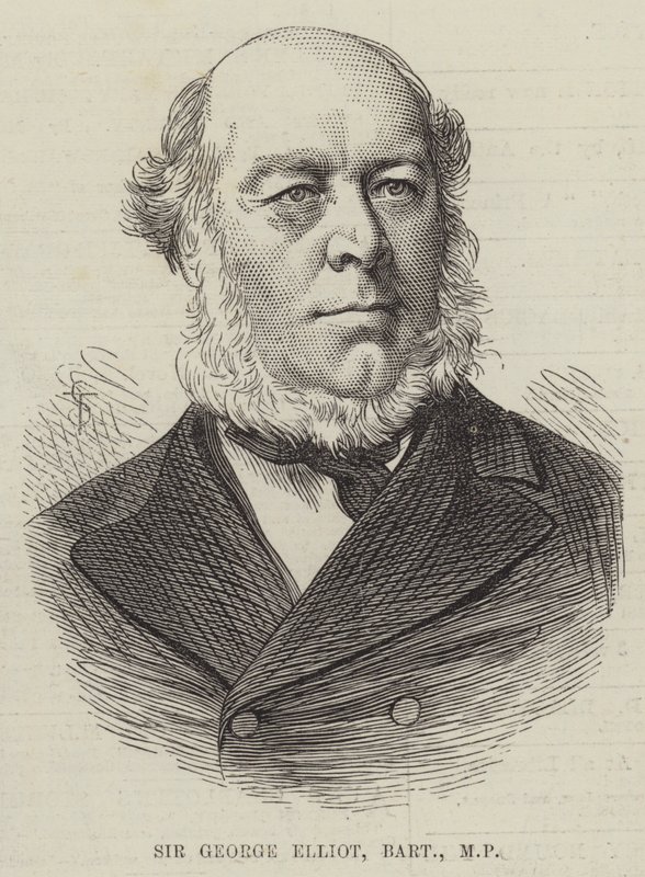 Sir George Elliot, Baronet, kansanedustaja (MP) tekijältä English School