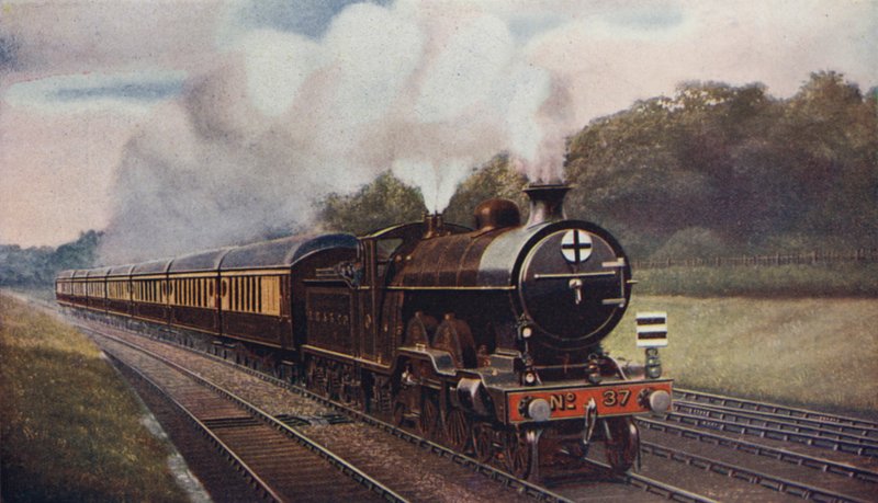 The Southern Belle, eteisen luksusketju, Lontoo, Brighton ja South Coast Railway tekijältä English School