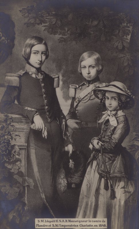 S M Leopold II, S A R Monseigneur Le Comte De Flandre, S M LImperatrice Charlotte, 1848 tekijältä European School