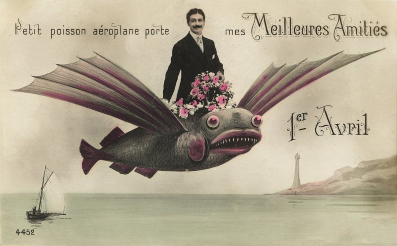 Mies ratsastaa lentävällä kalalla tekijältä French Photographer