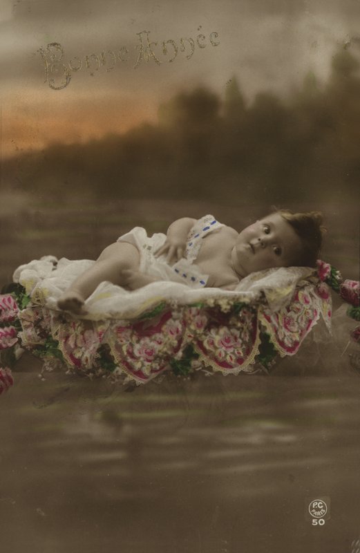 Uudenvuoden kortti vauvan kanssa tekijältä French Photographer