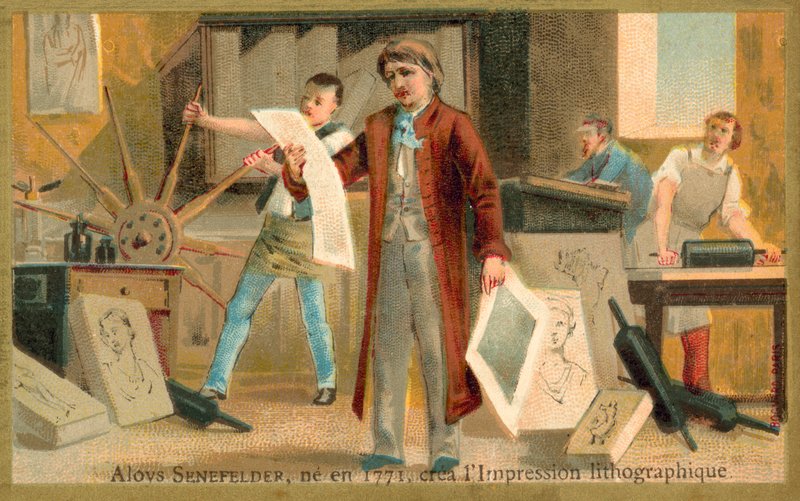 Alois Senefelder, saksalainen litoyn keksijä tekijältä French School